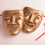 Gold Theatrical Masks